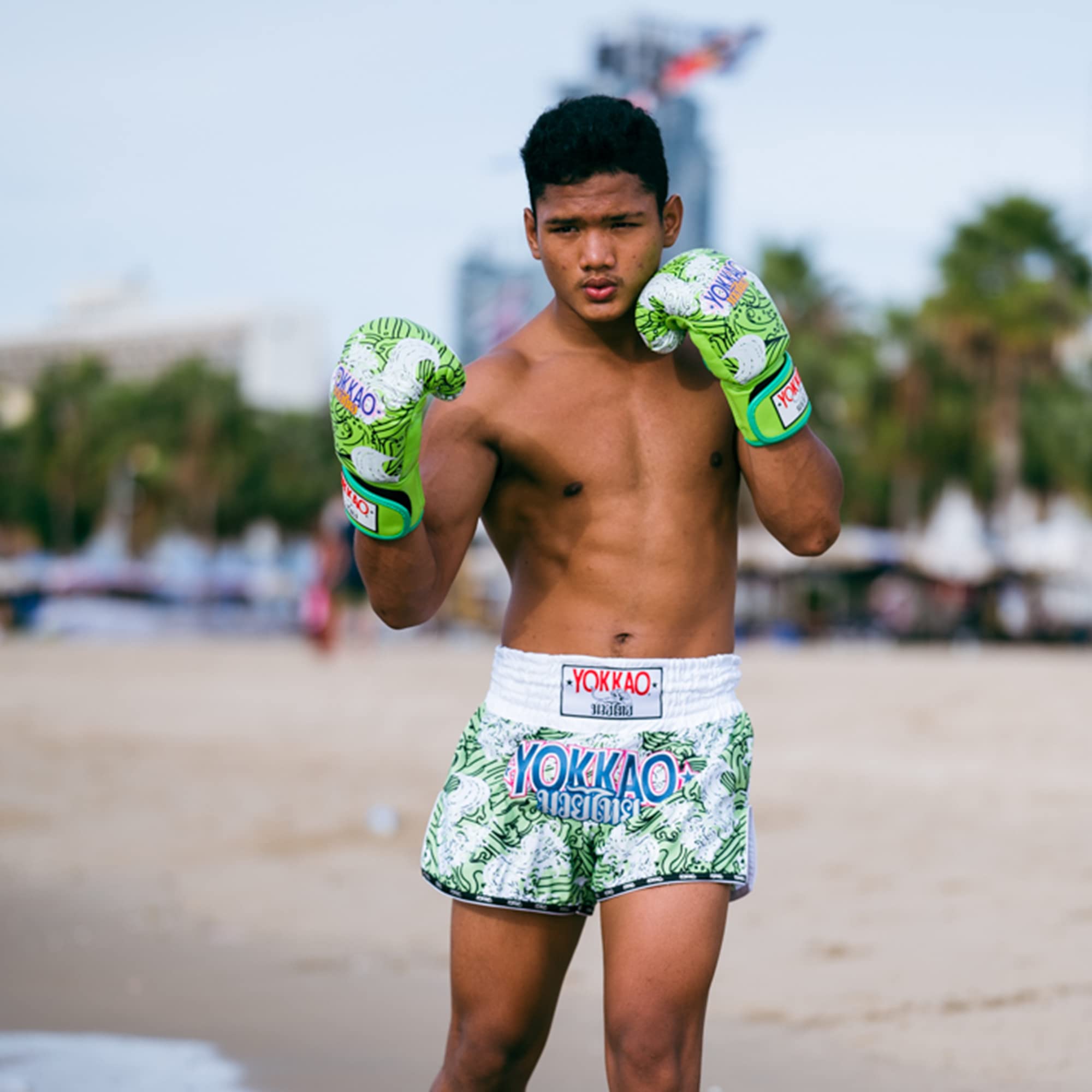 Buy YOKKAO Muay Thai Designer Boxing Gloves - Hawaiian Gloves